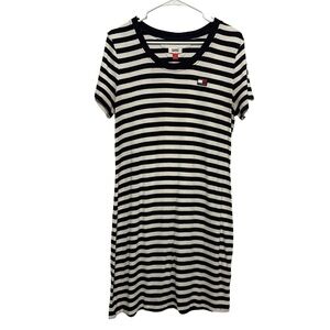 Tommy Hilfiger Ribbed Stripped T-Shirt Dress
